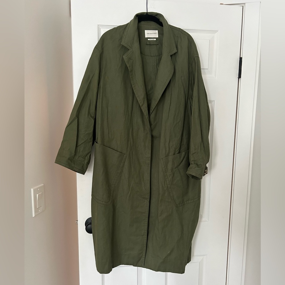 Isabel Marant 
Khaki green trench 
Excellent condition